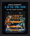 3-D Tic-Tac-Toe Atari cartridge scan