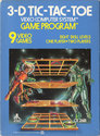 3-D Tic-Tac-Toe Atari cartridge scan