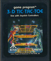 3-D Tic-Tac-Toe Atari cartridge scan