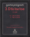 3-D Tic-Tac-Toe Atari cartridge scan