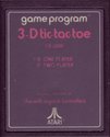 3-D Tic-Tac-Toe Atari cartridge scan