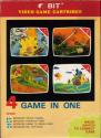 4 Game in One - Space Tunnel / Phantom Tank / Bobby Is Going Home / Mr. Postman Atari cartridge scan