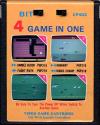 4 Game in One - Jumble Block / Highway / Flight Path / Rodeo Champ Atari cartridge scan