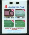 4 Game in One - Jumble Block / Highway / Flight Path / Rodeo Champ Atari cartridge scan