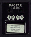 4 Jogos - Beany Bopper / Demon Attack / Fishing Derby / Grand Prix Atari cartridge scan