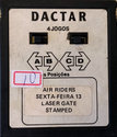 4 Jogos - Air Riders / Sexta-Feira 13 / Laser Gate / Stamped Atari cartridge scan