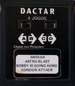 4 Jogos - Amidar / Astro Blast / Bobby Is Going Home / Condor Attack Atari cartridge scan