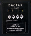 4 Jogos - Amidar / Astro Blast / Bobby Is Going Home / Condor Attack Atari cartridge scan