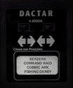 4 Jogos - Berzerk / Command Raid / Cosmic Ark / Fishing Derby Atari cartridge scan