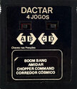 4 Jogos - Boom Bang / Amidar / Chopper Command / Corredor Cósmico Atari cartridge scan