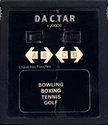 4 Jogos - Bowling / Boxing / Tennis / Golf Atari cartridge scan