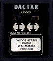 4 Jogos - Condor Attack / Damas / Star Master / Frogger Atari cartridge scan