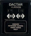 4 Jogos - Enduro / Keystone Kapers / Video Chess / Golf Atari cartridge scan