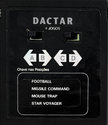 4 Jogos - Football / Missile Command / Mouse Trap / Star Voyager Atari cartridge scan