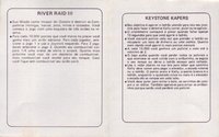 4 Jogos - Grand Prix / River III / Keystone Kapers / Spiderman Atari instructions