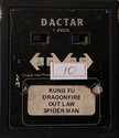 4 Jogos - Kung Fu / Dragonfire / Out Law / Spider Man Atari cartridge scan