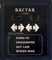 4 Jogos - Kung Fu / Dragonfire / Out Law / Spider Man Atari cartridge scan