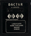 4 Jogos - Laser Gate / Name This Game / Nexar / Damas Atari cartridge scan