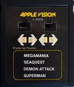 4 Jogos - Megamania / Seaquest / Demon Attack / Superman Atari cartridge scan