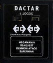 4 Jogos - Megamania / Seaquest / Demmon Attack / Superman Atari cartridge scan