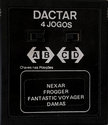 4 Jogos - Nexar / Frogger / Fantastic Voyager / Damas Atari cartridge scan