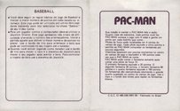 4 Jogos - Pac-Man / Enduro / Basket / Baseball Atari instructions