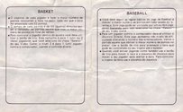 4 Jogos - Pinball / Basket / Baseball / Golf Atari instructions