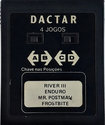 4 Jogos - River III / Enduro / Mr. Postman / Frostbite Atari cartridge scan