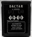 4 Jogos - Sea Monter / Shark Attack / Slot Racer / Star Voyager Atari cartridge scan