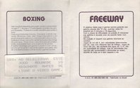 4 Jogos - Sky / Tennis / Freeway / Boxing Atari instructions