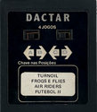 4 Jogos - Turnoil / Frogs e Flies / Air Riders / Futebol II Atari cartridge scan