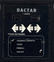 4 Jogos - Ursinho Esperto / TRON / Pinball / Volley Atari cartridge scan