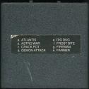 8 in 1 - Atlantis / Astro War / Crack Pot / Demon Attack / Dig Dug / Frost Bite / Fireman / Farmer  Atari cartridge scan