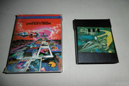 8 in 1 - Car Racing / Base Attack / Airbone Assault / Robot Attack / Fishing / Missile Attack / Tennis II / Fortress Defense Atari cartridge scan