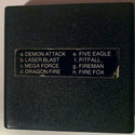 8 in 1 - Demon Attack / Laser Blast / Dragon Fire / Five Eagle / Megaforce / Fire Man / Fire Fox / Pitfall Atari cartridge scan