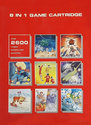 8 in 1 - Mariana / Boom Bang / Ice Hockey / Dragon Defender / Laser Blast / Ski Run / Space Raid / Enduro Atari cartridge scan