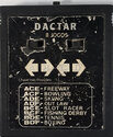 8 Jogos - Freeway / Bowling / Skiing / Out Law / Slot Racer / Fishing Derby / Tennis / Boxing Atari cartridge scan