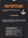 Adventure Atari cartridge scan