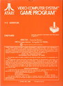 Adventure Atari cartridge scan