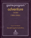 Adventure Atari cartridge scan