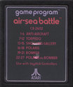 Air-Sea Battle Atari cartridge scan