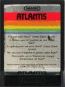 Atlantis Atari cartridge scan