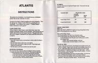 Atlantis Atari instructions