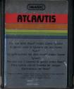 Atlantis Atari cartridge scan