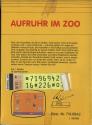 Aufruhr im Zoo Atari cartridge scan