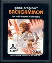 Backgammon Atari cartridge scan