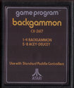 Backgammon Atari cartridge scan