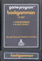 Backgammon Atari cartridge scan