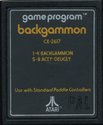 Backgammon Atari cartridge scan