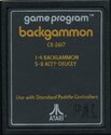 Backgammon Atari cartridge scan